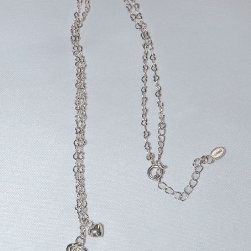 LOASI Lovely Rose. Rose Heart Chain Necklace