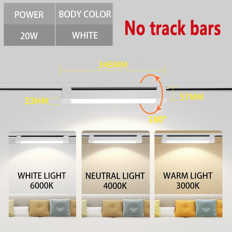 New Track Lights Aluminum Ceiling Track Light Floodlight Lamp 110-220V Light Track Rail  Indoor Life Clothing Store Home Decor