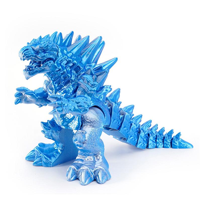 Jucărie Decorativă Dragon cu Articulații Mobile Poate Sta Model Dinozaur Gură Mare Fosilă Dragon Tyrannosaurus Rex Imprimare 3D