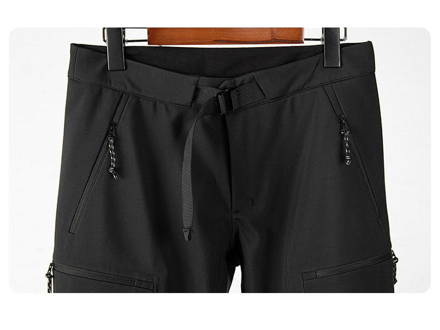 Men's Waterproof Windproof Fleece-Lined Softshell Hiking Pants