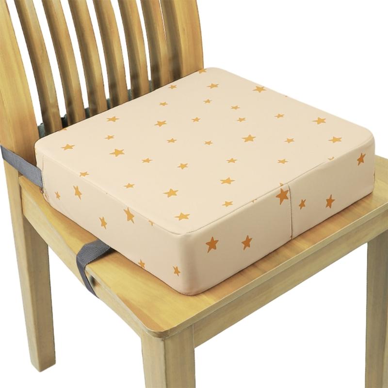 Стульчик-бустер для обеденного стола С рисунком Детский стульчик-бустер с ремнями безопасности Противоскользящее дно Подушка для увеличения высоты