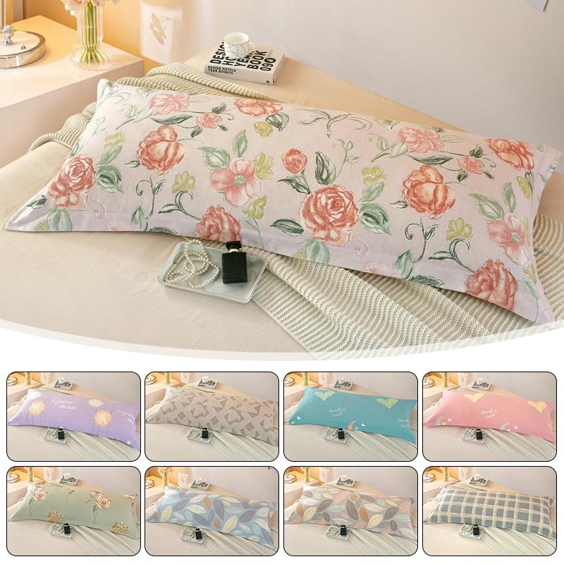 1 Pcs Cotton Pillowcases 120/150/180cm Long Pillowcase Home Decor Double Lover Sleeping Couple Pillow Cover(no Fillings)