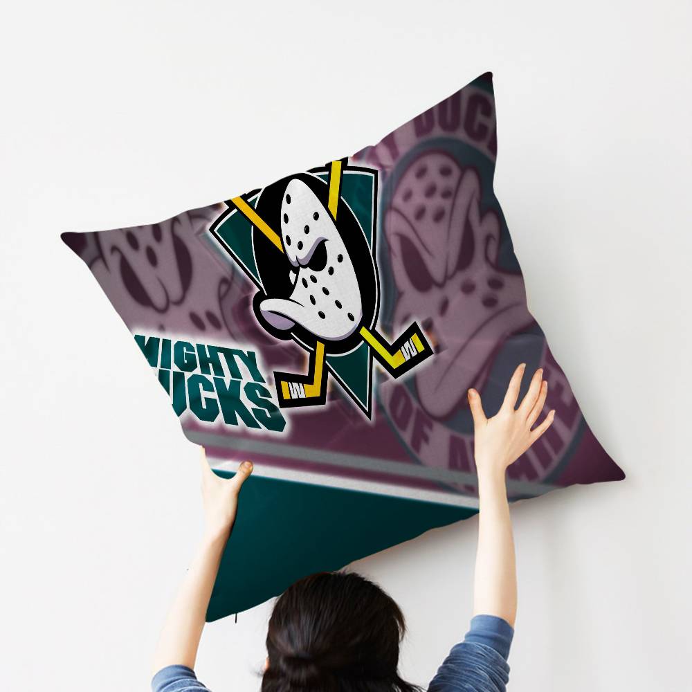 A-Anaheim D-Ducks Pillow Gift Home Office Decoration Bedroom Sofa Car Cushion Cover Case 45X45