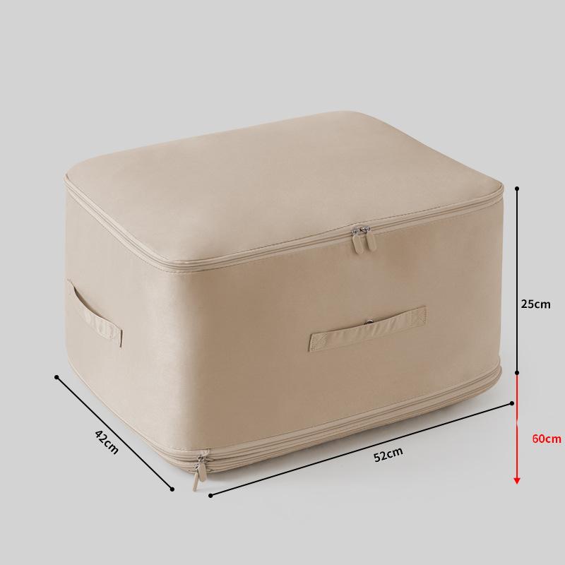 Ultra Space Saving Self Compression Organizer Bedroom Clothes Storage Bag Zipped