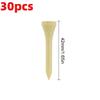 50PCS Bamboo Golf Tees, 4 Assorted Sizes Natural Wooden Golf Tees for Golf Practice & on-Course Use