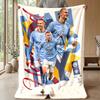 Erling Haaland Theme blanket Soft Flannel Blanket Plush Throw Blanket Cozy Sofa Bed Blanket for Home Decor