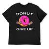 Camiseta Donut Give up suor anime camiseta pesos pesados animal prinpara meninos camiseta masculina