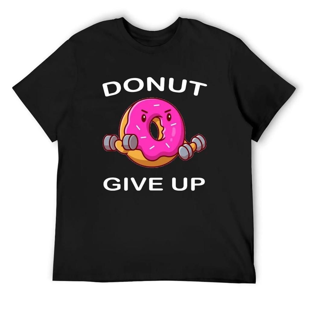 Donut Give up T-Shirt sweat anime tshirt heavyweights animal prinfor boys mens t shirt