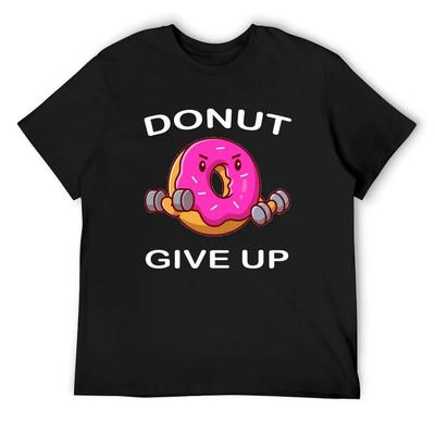 Donut Give Up T-Shirt Sweat Anime Tshirt Heavyweights Animal Prinfor Boys Mens T Shirt