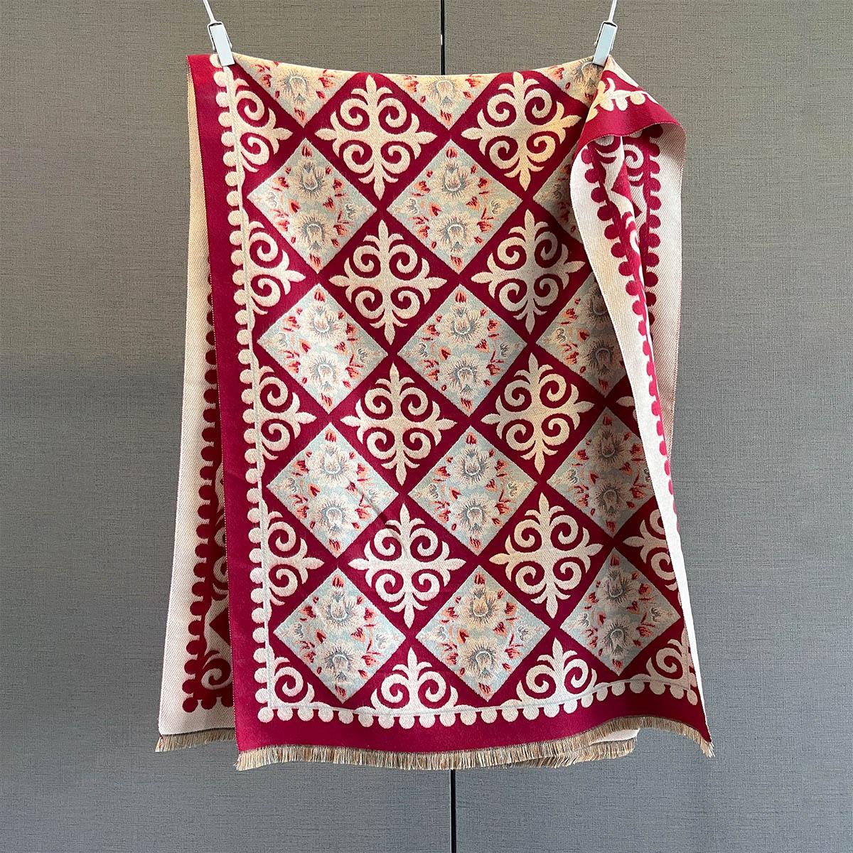 

Autumn Winter Multi-Functional Printed Scarf Versatile Elegant Neck-Protecting Warm Windproof Scarves Shawl For Women Luxury 185x65cm