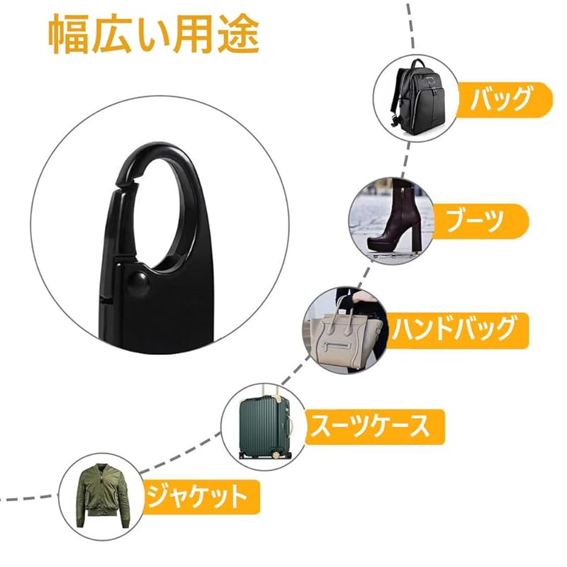 Zipper Clip Anti-theft 5 Colors 10 Pieces Fastener Pull Handle Backpack Zipper Lock Keychain Overseas Trip Airport Inspection Removable Zipper