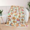 Cartoon Capybara Throw Soft Cozy Flannel Blanket Washable Flannel Throw Blanket for Home Office Room Bed Sofa Chair Gifts
