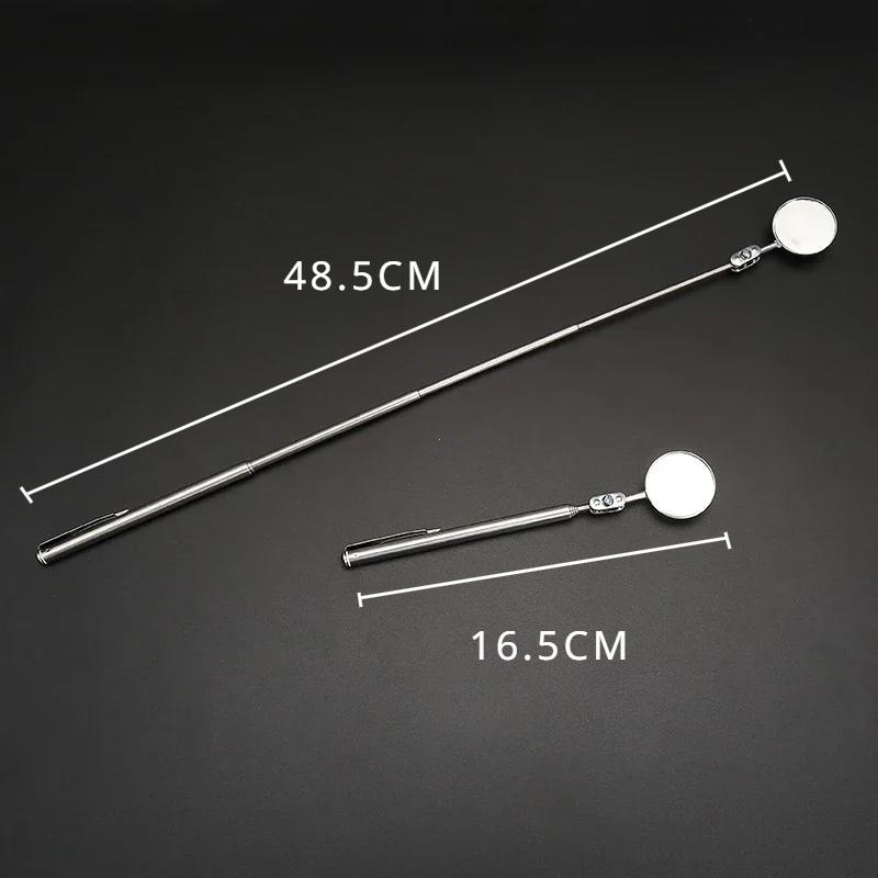 Portable Car Angle Observation Pen Car Telescopic Detection Lens Inspection Round Mirrorcar Inspection Mirror