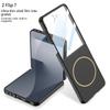 Étui ultra-fin dépoli micro-texturé avec film de protection en verre magnétique fin pour Samsung Galaxy Z Flip 7 flip7 Housse de protection pour appareil photo