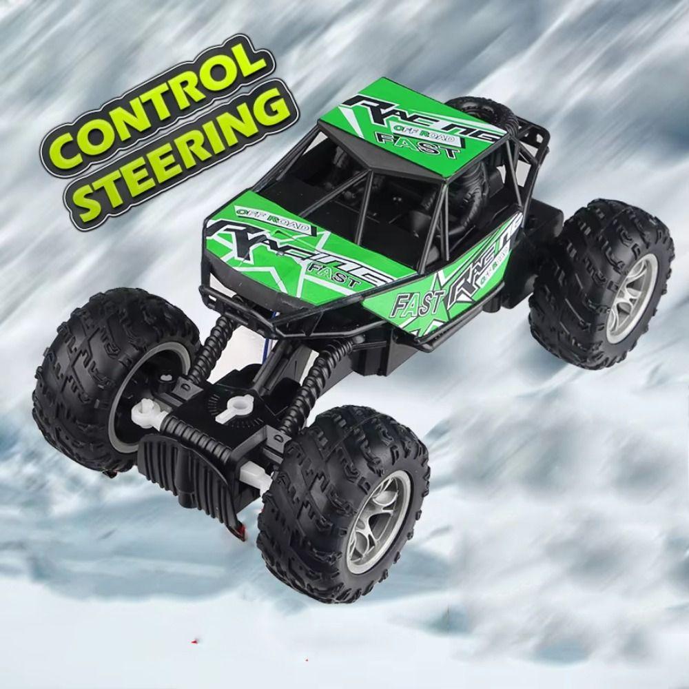 With Lights Remote Control Off-Road Vehicle Rubber Wheels Off-Road Toy Car  Toddlers