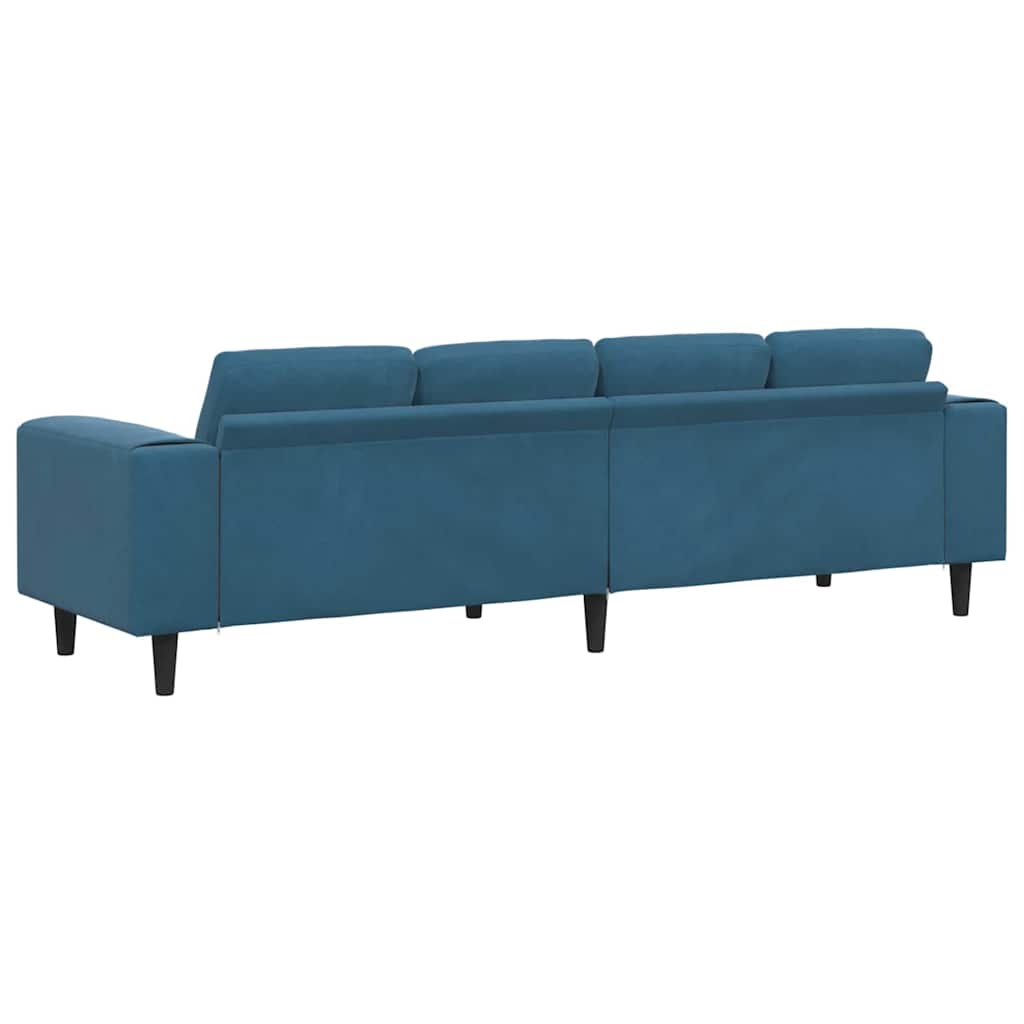 Living Room Sofa Blue 250 x 77 x 76 cm