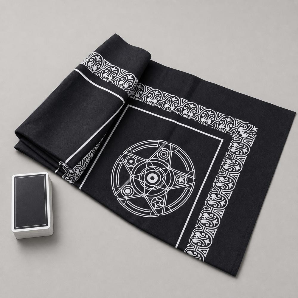 Altar Setup Board Game Mat Black White Tarot Table Cloth New Decorative Tablecloth Tarot Reading