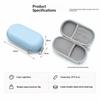 Shockproof Hard Shell Double Glasses Case Lightweight Portable Dual Eyewear Storage Box for Sports Cycling Running Use