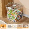 Transparent Multifunctional Storage Box: Large Capacity Plastic Organizer for Toys, Snacks, and Clothes