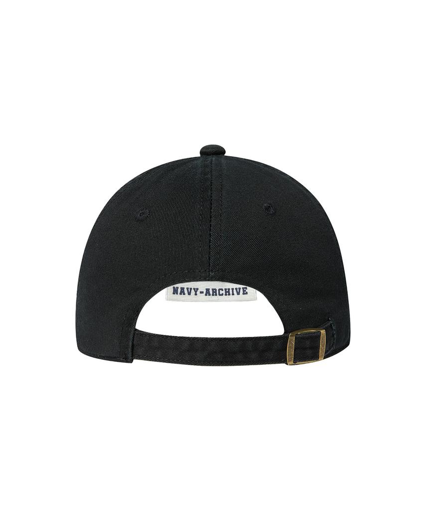 BEYOND CLOSET [Collection Line] Military Skulldog Patch Washed Cap Black