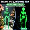 Bubble Activated Aquarium Skeleton Ornament Luminous Skeleton Air Stone  Fish Tank Decoration