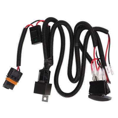 Kit de Chicote de Fiação com Relé 12V 24V 40A Bobina de Cobre Puro Retardador de Chama para Buzinas Caracol de Carro Caminhão