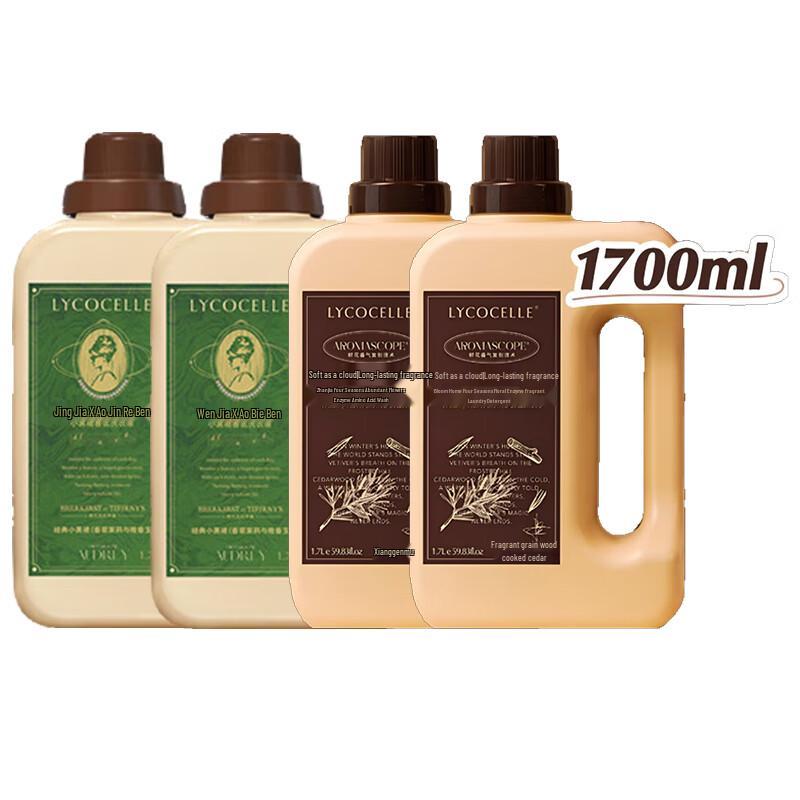 LYCOCELLE Laundry Detergent, 4x1700ml Multi-Fragrance Pack