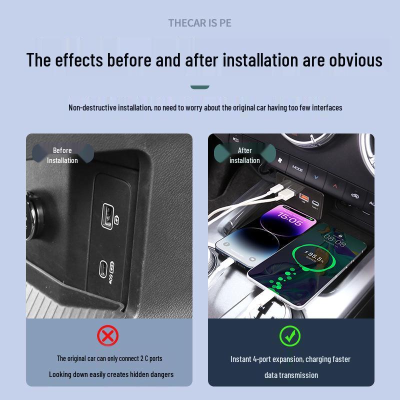 Tank 300 Car Charging Dock: USB Cigarette Lighter Adapter & Fast Charger