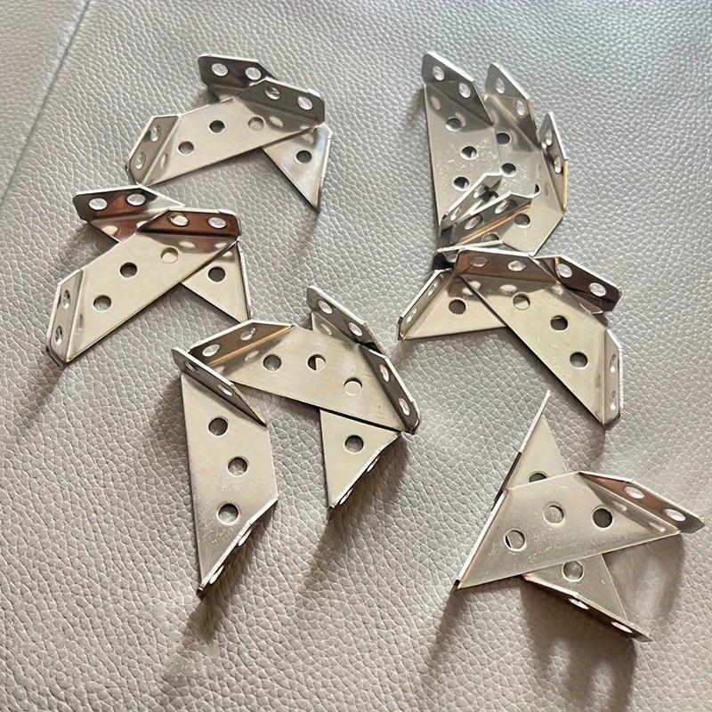 

10 шт. Многофункциональный угловой профиль из нержавеющей стали с тремя фиксированными опорными слоями, Универсальные подвесные мебельные соединители