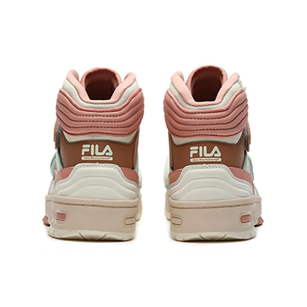 X FILA FUSION Teratach Mid Top Retro Basketballschuhe Damen Sneaker Weiß T12W219111FAI