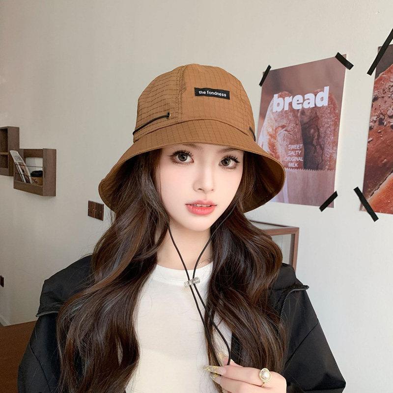 Bucket Hat Neck Protection Men and Women Summer Outdoor Camping Drawstring Basin Hat Big Brim Sunshade Sun Protection Casual Hat