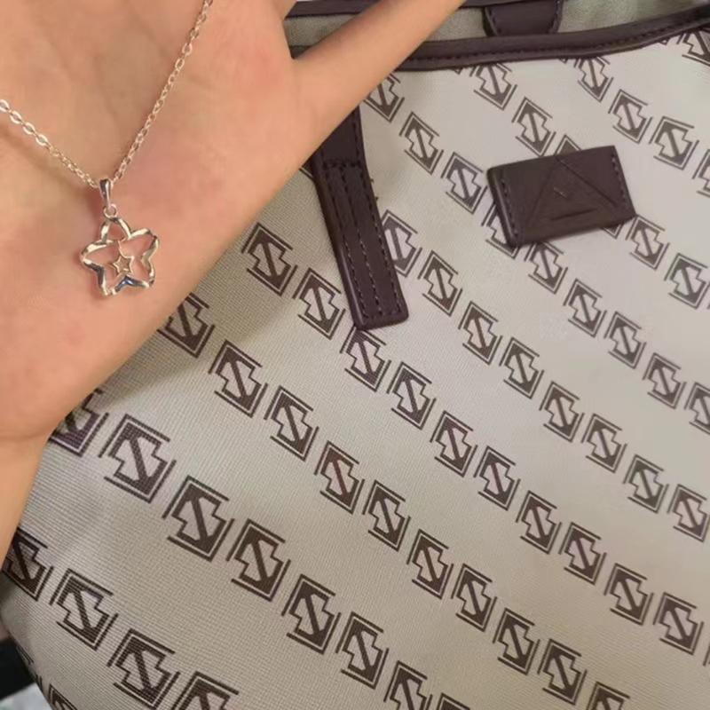 Pentagram Pendant Necklace Star Necklace Jewelry Hollow Out Star Choker Alloy Material Party Jewelry for Women Girl Gift