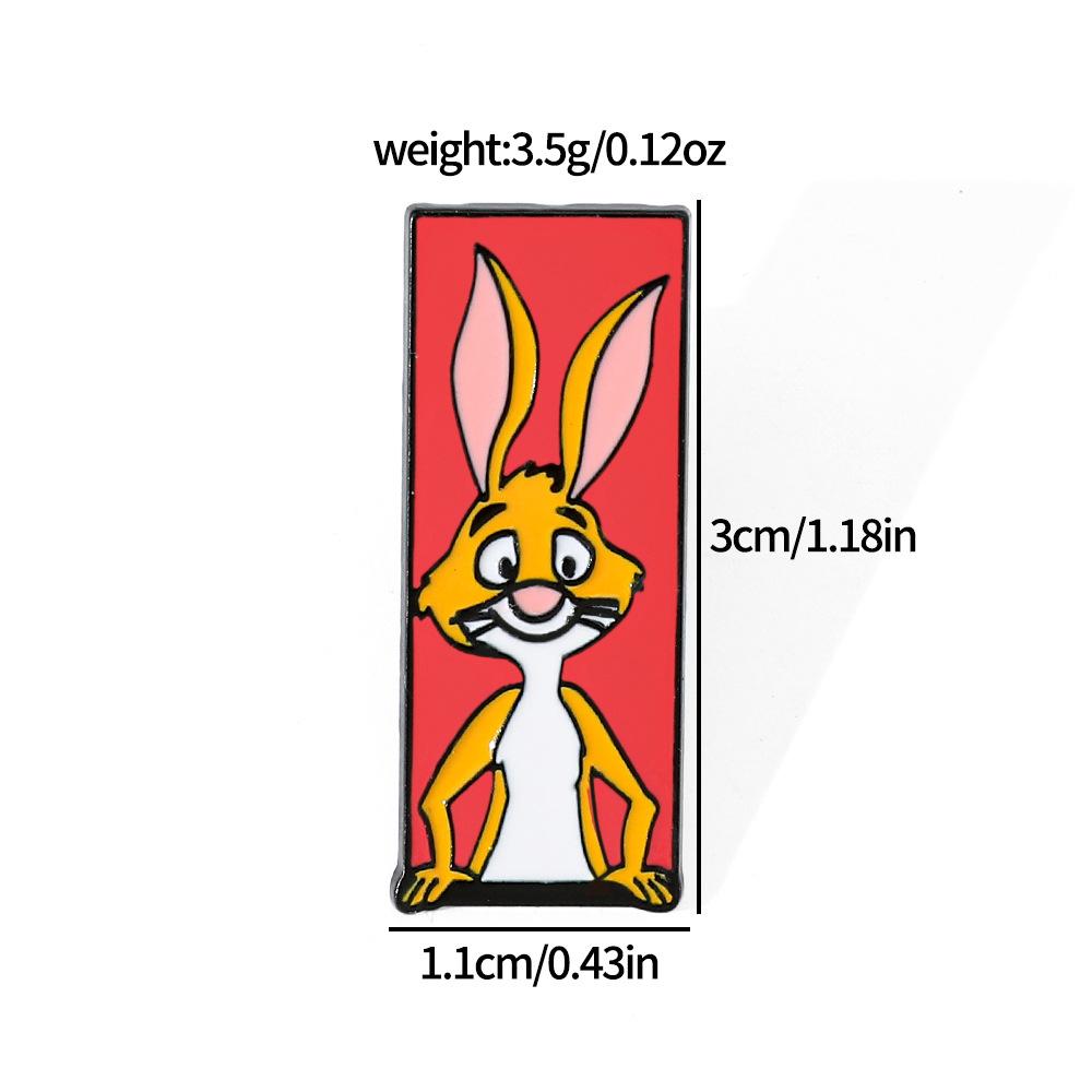 

Creative Personality Winnie the Pooh and Tigger Metal Badge Donkey Rabbit Alloy Brooch