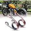 Motorcycle Black Pair 2" Scissor Clip Type Solo Seat Spring Bronze