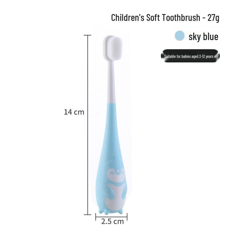 U-Shaped Silicone Toothbrush for Children, Soft Bristles, Ages 2+, Infant & Toddler Mouth-Held Design