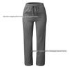 Damen Baumwollleinen Kordelzug Weitbein Hose - Unifarbe, Frühling/Sommer Freizeitkollektion