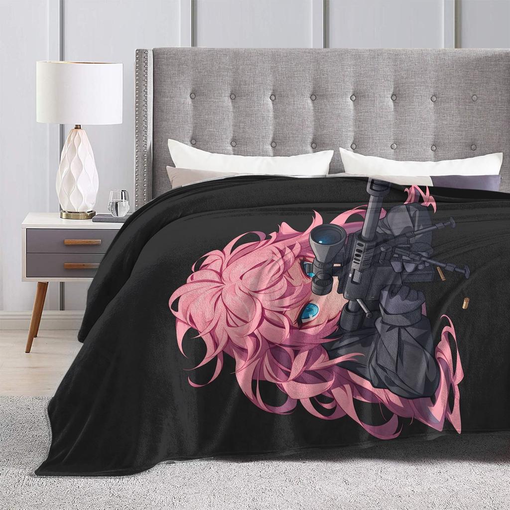 Mirai Nikki Gasai Yuno Flannel Blanket Winter  Soft Durable Throw Blanket for Child Home Decor Funny Bedspread Sofa Bed Cover