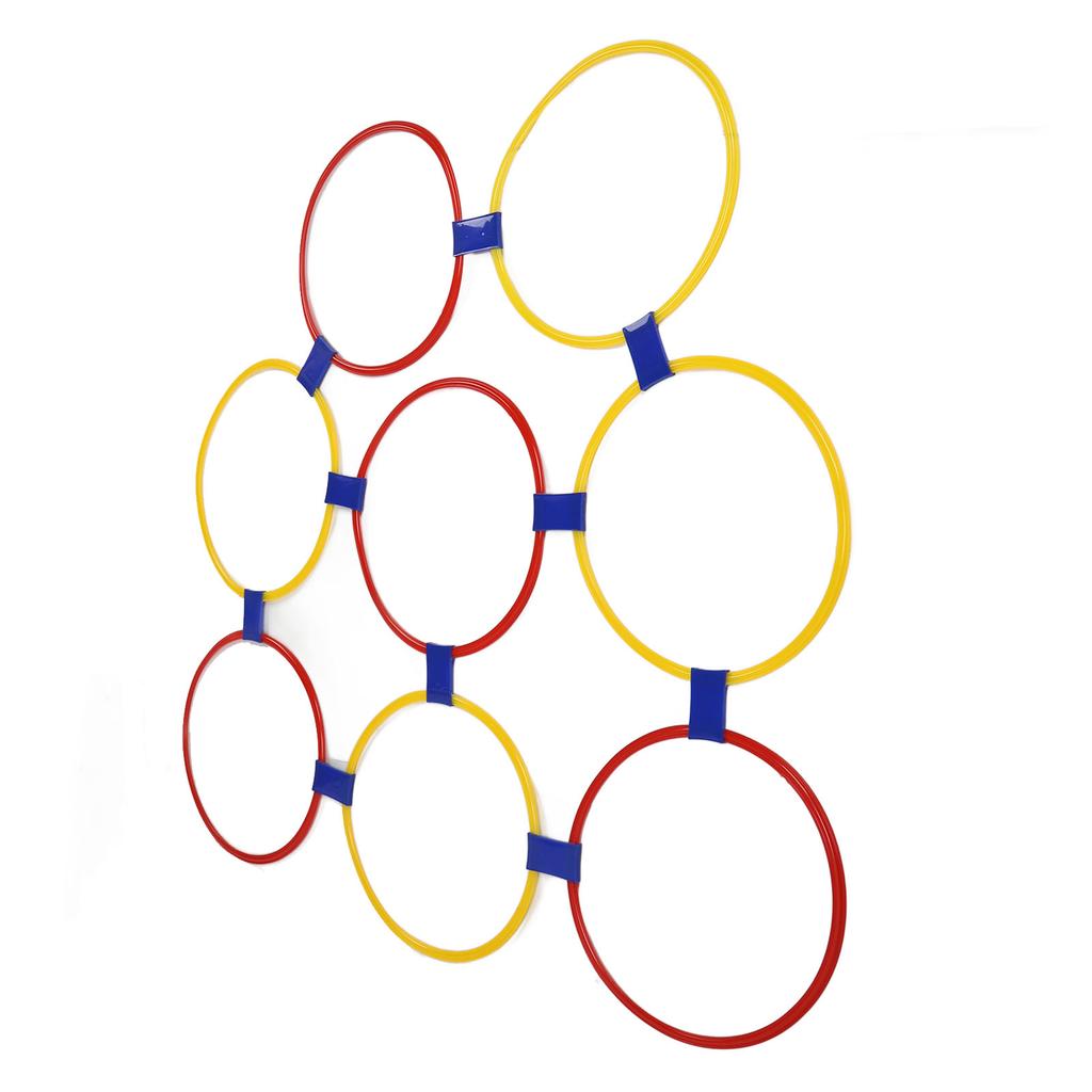 10PCS Kids Exercise Hoops Jumping Hopscotch Game Rings for Sensory Training Physical Fitness