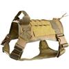 Dog Harness Clothing Tactical Nylon Waterproof Large Medium-sized Dog Vest Training Chest Harness Outdoor Anti Slip