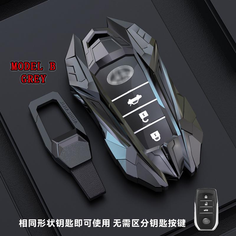 1 Pcs Zinc Alloy Car Key Cover Case Accessories Keychain Covers Protect For Toyota Prius Camry Corolla C-HR CHR RAV4 Prado 2018