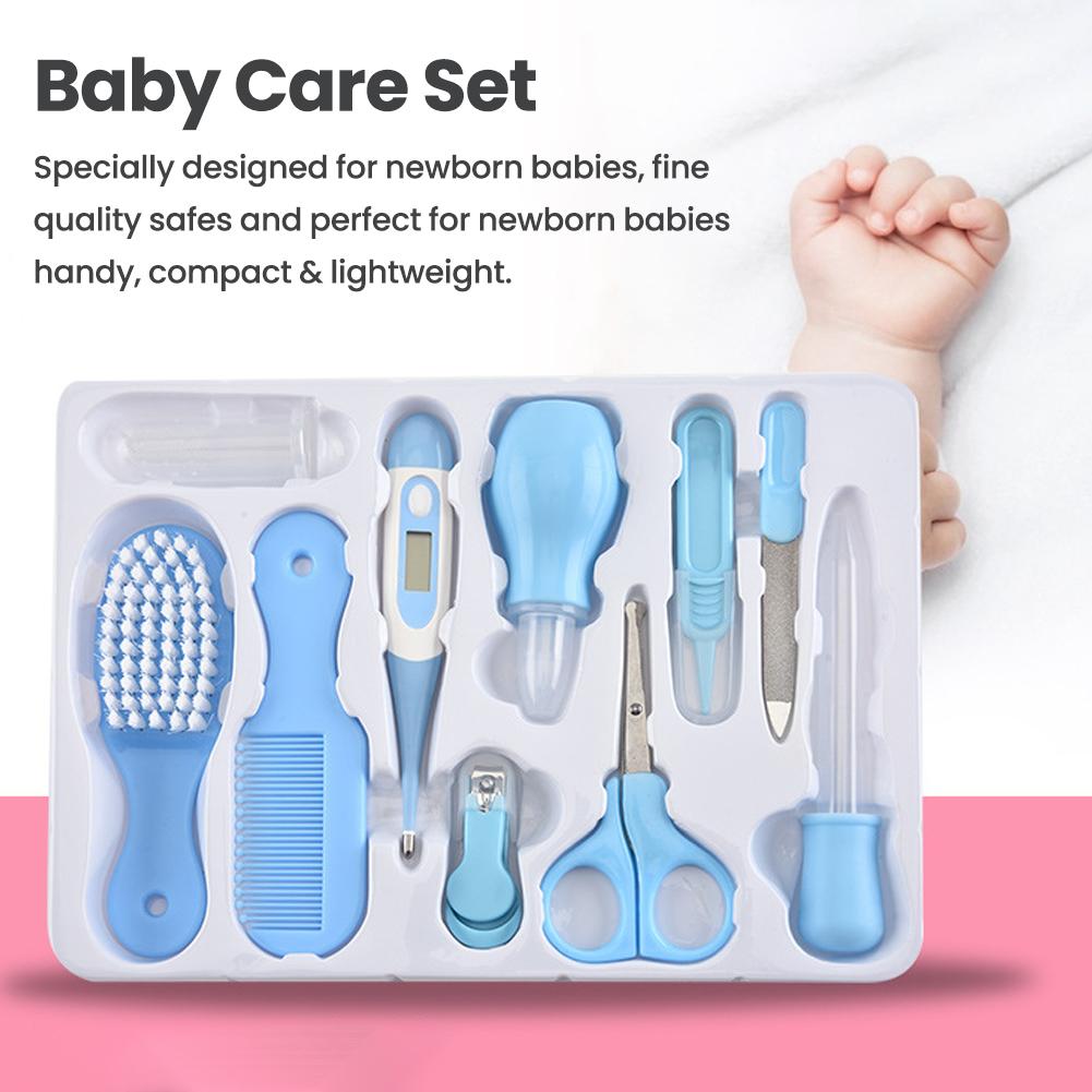 10pcs Set Nail Cutter Nail Cutter Set Maternal and Child Care Hair Healthcare Nose Cleaner Baby Care Set