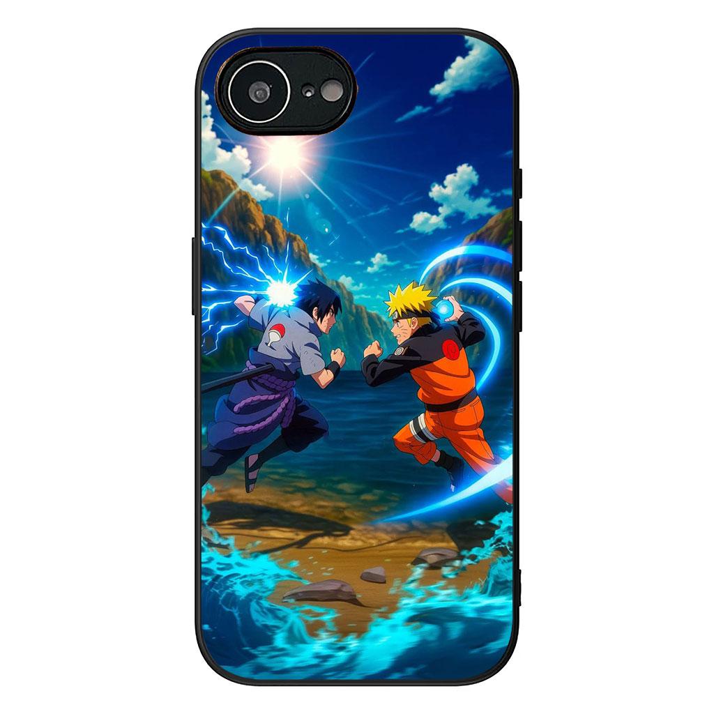 

Cover for Apple iPhone 16 15 14 Plus 13 12 Mini 17 Pro Max + ProMax 16E Air 16+ 15+ Phone Case Cartoon Sasuke Uchiha Narutos iPhone 14