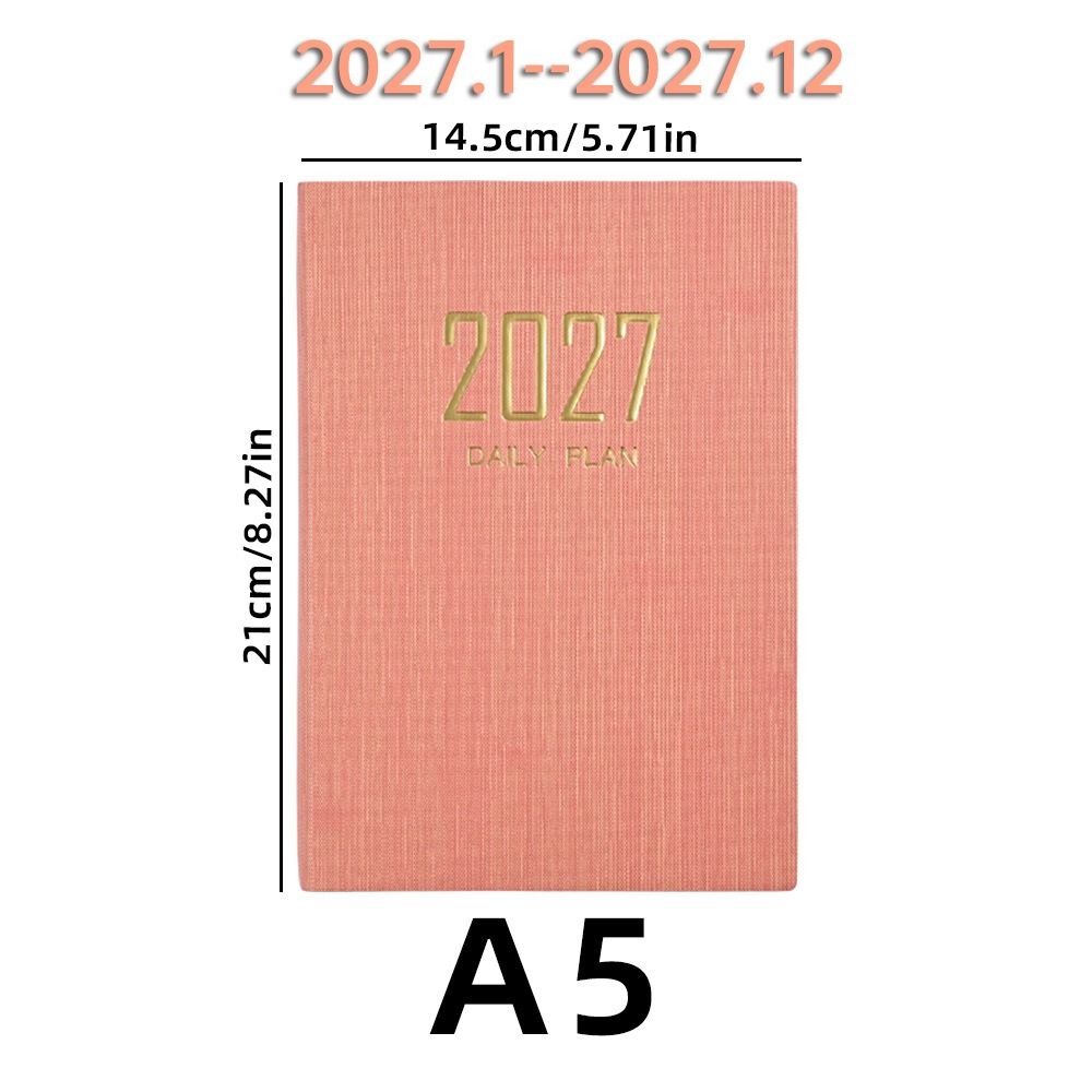A5 2027 Agenda Book with Calendar Diary Weekly Planner New Notebooks School Office Supplies