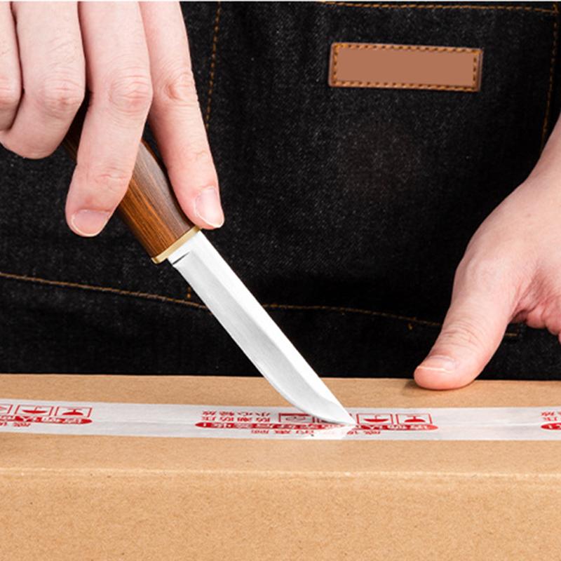 2pcs Kitchen Knives Double-Blade Combination Butcher Meat Cleaver Pocket Knife Boning Peeling Barbecue Fishing Knife