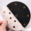 6-inch Yellow Flocking Sandpaper Disc for Polishing and Grinding (17 Pieces)
