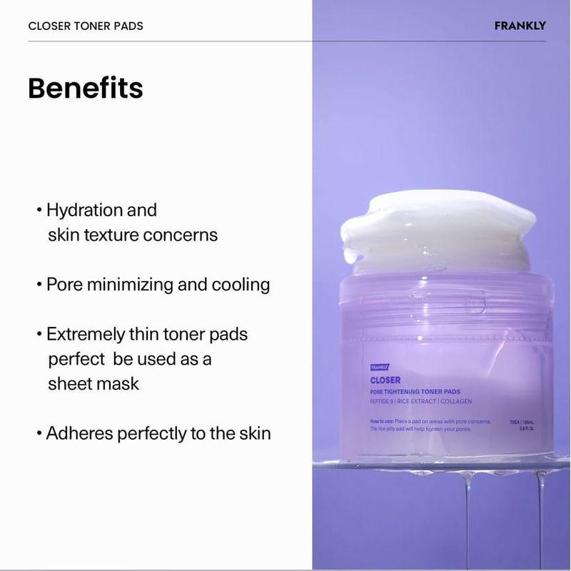 FRANKLY - Closer Pore Tightening Toner Pads