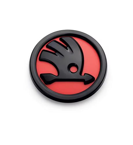 8/9/10cm Emblem Car Front Hood Badge Rear Trunk Sticker for Skoda Octavia Rapid Fabia S Logo A7 Superb KAMIQ Accessories