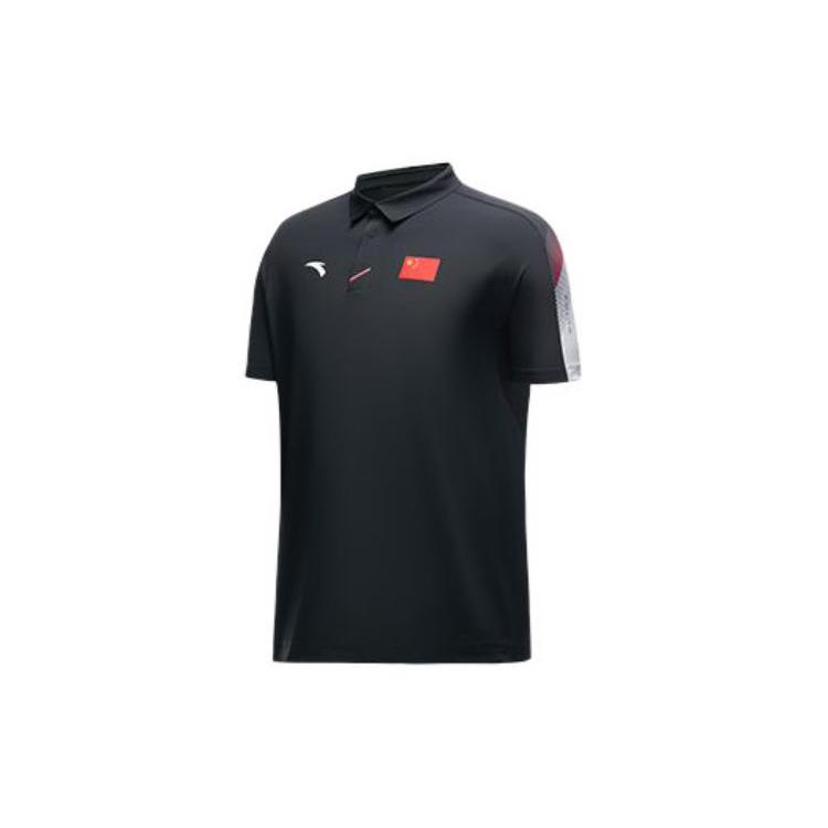 Anta Sports Life Collection Polo Shirt Unisex Black 452330102-4 M