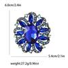 Spilla Brooch in Lega e Vetro Retrò - Gioiello Elegante per Sciarpa e Cappotto da Donna