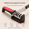 Four-Stage Manual Kitchen Knife Sharpener for Chef and Slicing Knives